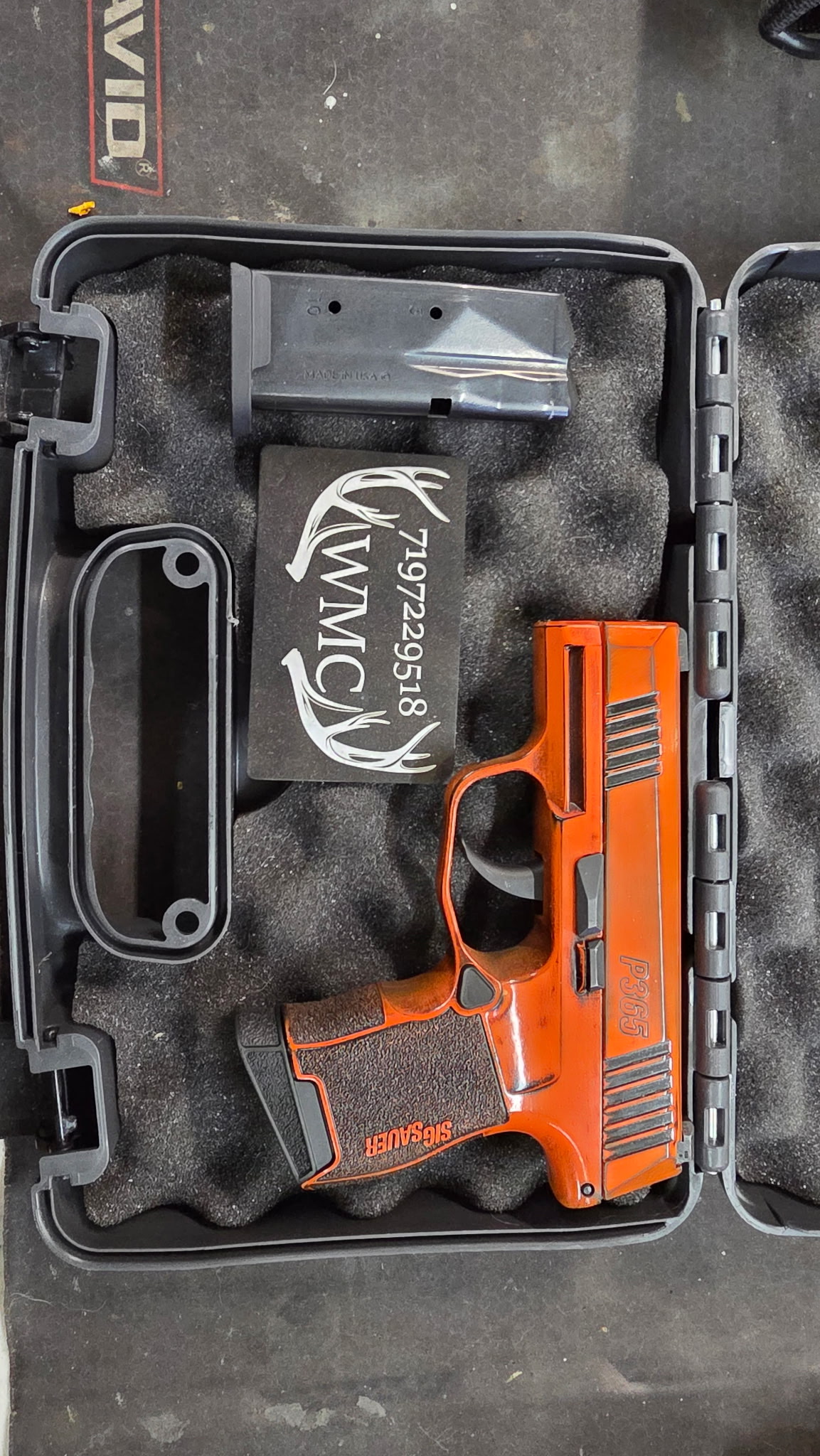 Blue Cerakote firearm by Wet Mountain Coatings