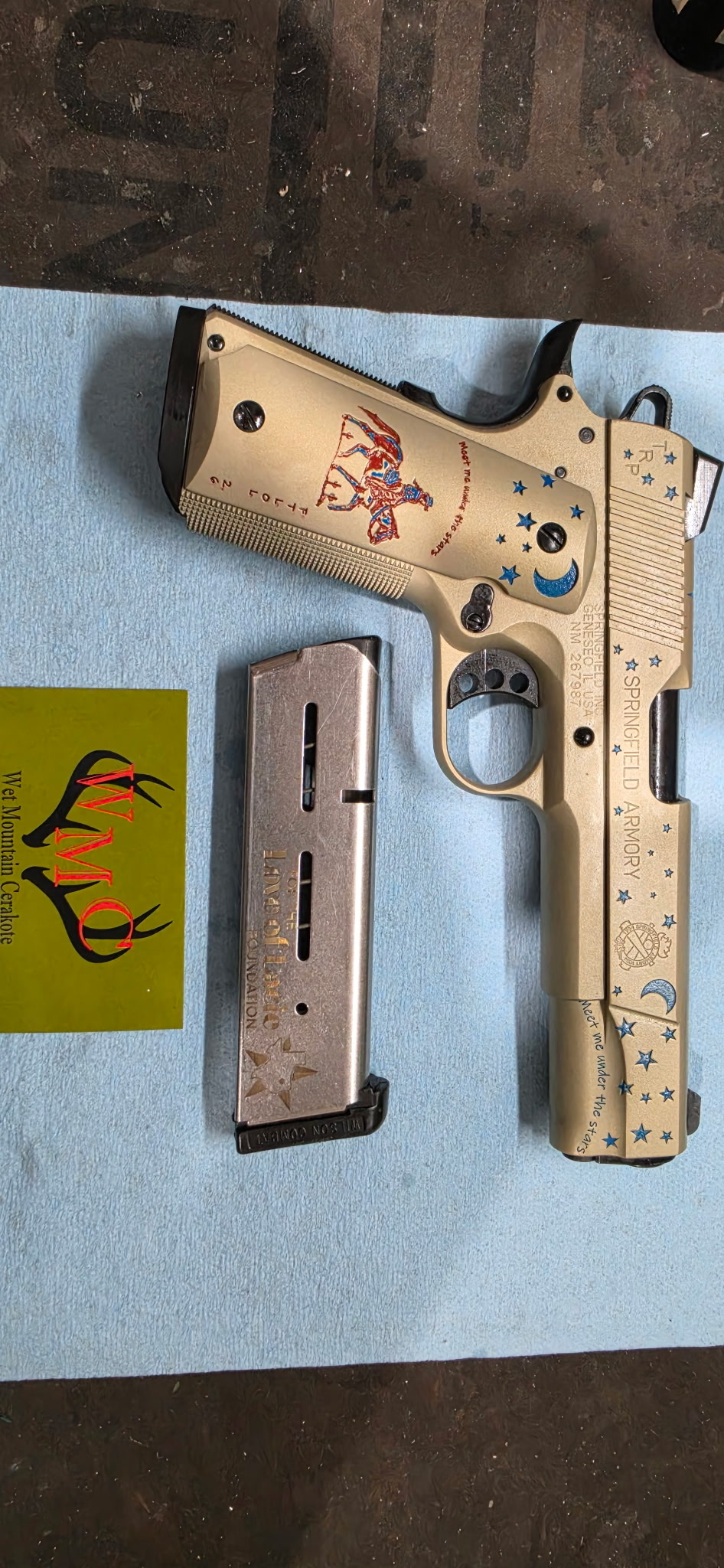 FDE Cerakote pistol by Wet Mountain Coatings